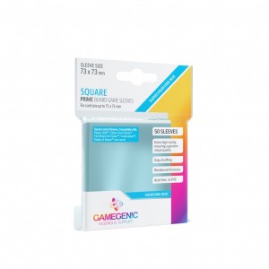 GAMEGENIC - BLEU - SQUARE MATTE - 50 sleeves 73 x 73 mm - 71x71 mm utile